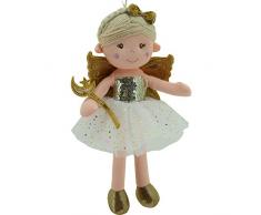 Sweety Toys 11742 Stoffpuppe Fee Plüschtier Prinzessin 30 cm Gold