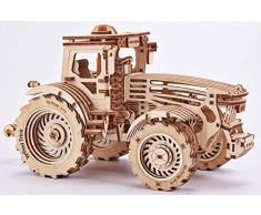 Holz Trick 3D Mechanische Modell Traktor Holz Puzzle, Montage Rennwagen, Brain Teaser, Best DIY Spielzeug, IQ Spiel für Jugendliche und Erwachsene