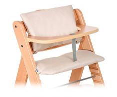 Hauck - 2-tlg. Deluxe Sitzkissen für Alpha Hochstuhl - Sitzpolster / Sitzauflage / Sitzverkleinerer / Hochstuhlauflage (Beige)