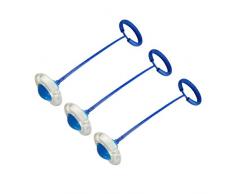 LIOOBO 3 Stücke Blinkende Leuchtende Bälle mit Seil LED Boomerang Ball Springball mit Band Handgelenk Band Kinder Springring Sport Fitness Spiel Kindergeburtstag Mitgebsel