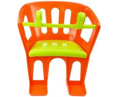 Lena 61160 - Lenkersitz für Puppen bis 46 cm, Sitz in lila mit rosa Sitzfläche, Puppensitz zum Anhängen an Lenker von Dreirad, Roller und Kinderfahrrad, Puppenzubehör für Puppenmuttis ab 3 Jahre