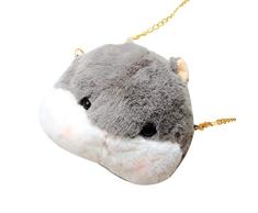 ZY123 Niedlicher Plüschhamster, der Umhängetasche modelliert.
