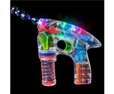 Cascacavelle LED Seifenblasen Pistole Mitgebsel , Bubble Gun für Kinder , Kindergeburtstag , Spielzeug , Blase-Lösung enthalten! by