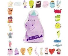 ANRO Anti-Stress Kinderkissen Kissen Zierkissen Dekokissen Schmusekissen Kuschelkissen mit Motiv Nilpferd 39x57cm