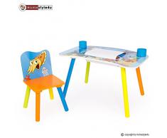 Homestyle4u Kindermaltisch Zeichentisch Kinder Tisch Stuhl Spieltisch Kindertisch Maltisch