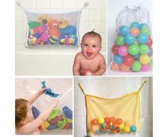 Egosy Children Bath Toy Organizer Perfektes großes Bad Spielzeug Netz für Badewanne Spielzeugnetz & Badezimmer