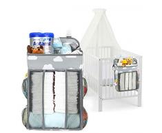 auvstar Hanging Windel Organizer,Baby Windel Caddy Organizer, Hängen auf Babybett,Auto,Wickeltisch oder Wand,Babys Spielzeug Windel Caddy Aufbewahrung Essentials