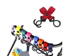 Chenqi 12 PACK) Secure Hooks Lebensmittel einkaufen und Wickeltaschen, Kinderwagen Kleiderbügel, Kinderwagen Lagerung, Kinderwagenzubehör 12 Stück