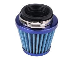 Eurobuy 44 Mm / 1. 73 Motorrad Luftfilter Runder Konischer Clamp-On Pod Ansaugfilter Reiniger für Gy6 150Cc ATV Quad 4 Wheeler Go Kart Buggy Scooter Moped (Blau)