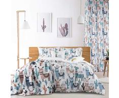 Design91 Tagesdecke zum Kinderzimmer, Kinderdecke, Bunte Decke, Bettüberwurf für Kinder, Bettdecke Größe: 170X210 cm, Für: Mädchen und Jungen (Lima)