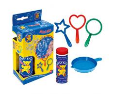 Pustefix Mini-Mix 3 Bubble-Ringe I 70 ml Seifenblasenwasser I Bubbles Made in Germany I Seifenblasen Spielzeug für Kindergeburtstag, Hochzeit, Sommerfest I 3 Puste-Ringe für Kinder & Erwachsene