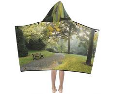 Weiche Badetücher Kinderbänke im Park Kids Hooded Blanket Badetücher Wrap Wrap für Kleinkind Kind Mädchen Junge Home Travel Schlaf Kleinkind Wurfdecke