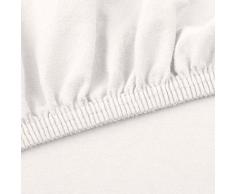 CelinaTex Lucina for Kids Baby Spannbettlaken Doppelpack 60x120-70x140 cm Schnee weiß Baumwolle Spannbetttuch