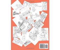 Feuerwehr Malbuch für Kinder: 22 einzigartige Feuerwehr Ausmalbilder für Kinder für zu Hause oder den Kindergarten (45 Seiten, 8.5 x 11) ... | Feuerwehrausrüstung | Farbnotizbuch