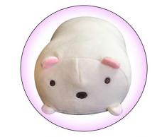 AMhomely® 2019 Plüsch gefüllt weiches Kissen Puppe Cartoon süßes Schwein Stofftier Dekorative Kissen für Kinder Fotografie-Requisiten-Hintergrund, Sofa-Rückenkissen, Rundkissen, Hausdekoration (22cm)