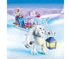 PLAYMOBIL Magic 9473 Schneetroll mit Schlitten und Lichteffekt, Ab 4 Jahren