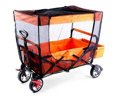 FUXTEC Sonnenschutz Fliegennetz Fliegengitter Moskitonetz Mückenschutz für Bollerwagen CT500