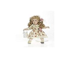 Faelens Porzellan-Puppe, Gießkanne, 36 cm, Sitzpuppe
