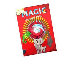 ProTriXX Magic Coloring Book - Das Zauber-Malbuch das Sich selbst ausmalt | Zauberbuch inkl. deutschsprachiger Anleitung | Zaubertricks für Kinder | Zauberartikel, Zaubern Lernen, Zauber-Trick