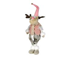 formano Elchfigur Junge Stoff 40 cm Elch Figur Elchjunge Stoffelch Dekofigur Weihnachtsdeko Winterdeko