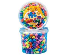 Hama 8571 - Maxi Bügelperlen Dose mit ca. 600 Maxiperlen, Pastellmix