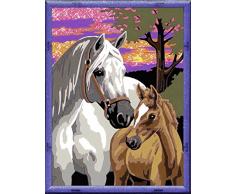 Ravensburger Malen nach Zahlen 28568 - Pferde im Sonnenuntergang