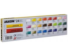Honsell 47424 - Jaxon Ölpastellkreide, 24er Set im Kartonetui, brillante, lichtechte Farben, ideal für Künstler, Hobbymaler, Kinder, Schule, Kunstunterricht, frei von Schadstoffen