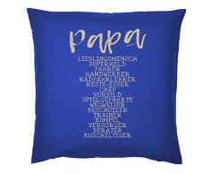 Art & Detail Shirt Kissen: Papa Dad Vatertag Papa LieblingsMensch KuschelTiger - als Geschenk