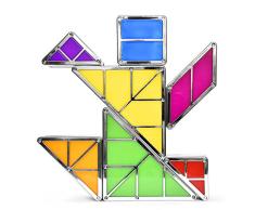 LED Tangram Lampe Nacht-Tischlampe Deko-Leuchte Bauart einer Tetris-Lampe mit Akku