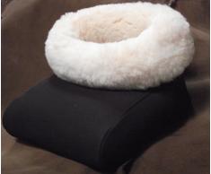 Premium echt Lammfell Fußtasche, Fusswärmer, Fußsack - Natürliche, atmungsaktive Wärme. Pflanzlich gegerbtes Fell, besonders dicht!