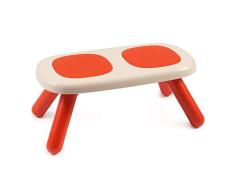 Smoby - Kid Bank Rot – Design Kinderbank für Kinder ab 18 Monaten, für Innen und Außen, Kunststoff, ideal für Garten, Terrasse, Kinderzimmer