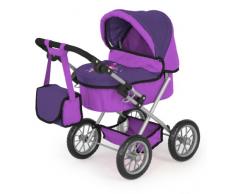 Bayer Design 1301200 Puppenwagen Trendy, höhenverstellbar, zusammenklappbar, Motiv: Fee, lila