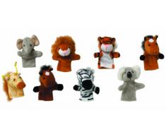 Toys Pure 15125 Fingerpuppen-Set Wilde Tiere 8er Set