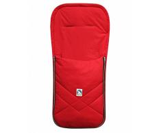 HEITMANN Baby Sommer Fußsack mit Baumwolle rot, waschbar, für Kinderwagen, Buggy, ca. 94x42 cm