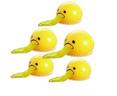 5 Stück Eigelb-Druck-Ball Kotzen, Novelty Eigelb Stressball, Entlasten Sie Stress Spucken Eigelb Spielzeug, Egg Yolk Stress Ball Spielzeug