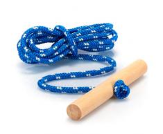 com-four® Premium Schlittenleine mit Holzgriff, extra langes Rodelzubehör Zugseil für Schlitten, Made in Germany!