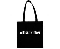 Tasche#TischkickerGröße38x42FarbeSchwarzDruckWeiss