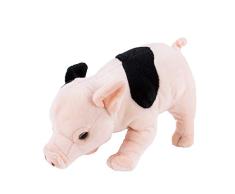 Teddys Rothenburg Kuscheltier Schwein stehend rosa/schwarz gefleckt 27cm Plüschschwein