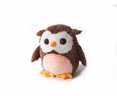 Inware 7779 - Kuscheltier Eule Olbi, braun, 20 cm, Schmusetier