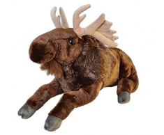 Wild Republic 19324 Jumbo Plüsch Elch, großes Kuscheltier, Plüschtier, Cuddlekins, 76 cm