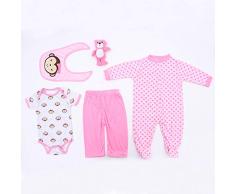 TERABITHIA 13 Passt 45-50 cm Hochwertige Wiedergeborene Neugeborene Puppen Kleid Reborn Baby Doll Alle Baumwolle Kleidung