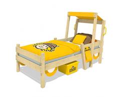 WICKEY Feuerwehrbett CrAzY Sparky Fun Kinderbett 90x200cm mit Lattenboden