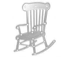 Xmiral Stanzschablone Schablonen Stanzformen,Mutter Kleines Mädchen Schaukelstuhl (A)