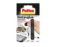 Pattex Kintsuglue Flexible Knete schwarz / Leicht formbare Klebepaste zum Reparieren, Rekonstrukieren, Schützen & Verbessern von fast allen Gegenständen / 3 x 5g