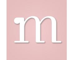 Weiße Holzbuchstaben von A-Z für Kinderzimmer oder Tür, persönliches Geschenk & Dekoration (Preis pro Buchstabe)
