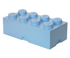 LEGO Aufbewahrungsstein, 8 Noppen, Stapelbare Aufbewahrungsbox, 12 l, hellblau