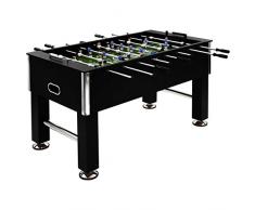UBaymax Profi Tischfusball Stahl 60 KG, Kickertisch Tischfußball Kicker hochgezogene Spielfeldecken, 140 x 74,5 x 87,5 cm, Schwarz