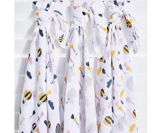 Bubzi Co Musselin Swaddle Wickeldecke Baby 3er Pack- Unisex Elefanten Design Weicher Baumwolle Receiving Decken Babydecke - 120cm x 120cm Krankenpflege Kinderwagen Decken für Neugeborene-Baby geschenk