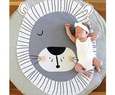 Queta Krabbeldecke Kuscheldecke aus Baumwolle Weiche Schlafteppich Cartoon Baby Spielmatte Spieldecke 90cm