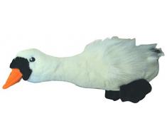 grosser weisser Schwan 31 cm Hundespielzeug Plüschtier